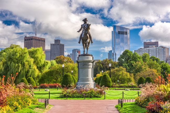 Monument George Washington à Boston